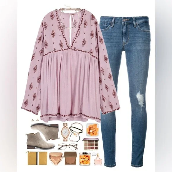 Free People Diamond Embroidered Tunic - Picture 2 of 15